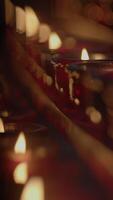 The Warm Glow of Flickering Candles in a Serene Setting for Peaceful, Relaxing Evenings video