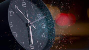 Time Unfolding A CloseUp of an Alarm Clock in Dynamic and Captivating Motion Right Now video