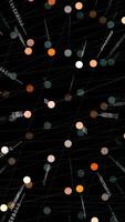 Abstract Dynamic Particles Set Against a Striking Black Background for Creative Impact video