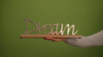 Inspiring Your Dreams While Set Against a Bold and Vibrant Green Background for Impact video