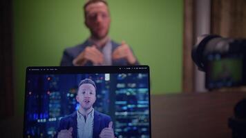 Comprehensive Guide for Production Setup Featuring a Green Screen Background Environment video