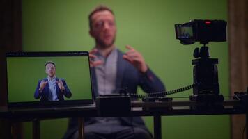 Professional Production with a Dynamic Green Screen Setup for Quality Results video