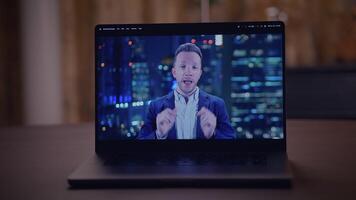 Engaging Professional Virtual Presentation featuring an inspiring Cityscape Background Setting video