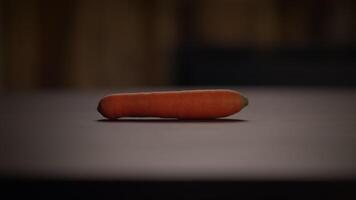 An UpClose Look at a Delicious Hot Dog Serving Resting on a Table Ready for Eating video