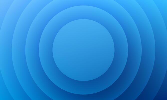 3d blue concentric circle pattern background
