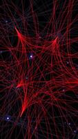 A Stunning Abstract Network of Interconnected Lines Set Against a Dark Background Design video