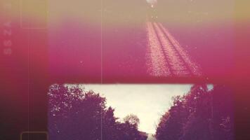 Railway Tracks Surrounded by Nature in a Beautiful Vintage Style Capturing Scenic Beauty video