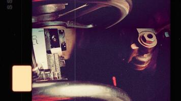 Closeup view showcasing a Vintage Mechanical Device, illustrating intricate design details video