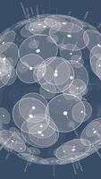 An Abstract Representation of Cellular Structures Illustrated in a Detailed Microscopic View video