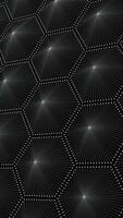 Stunning and Eyecatching Hexagonal Pattern Featuring Bright Highlights on a Dark Background video