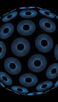 An Abstract Blue Circular Pattern that Appears on a Dark Background, Creating Aesthetic Appeal video