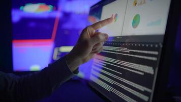 This Data Analysis Interface features various Visualization Tools for improved understanding video