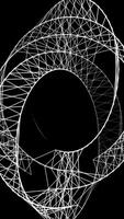 The Abstract Wireframe Structure Created Against a Black Background for Visual Appeal video