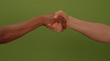 Hands Emphasizing and Gesturing Vividly Against a Bright Green Background in the Studio video