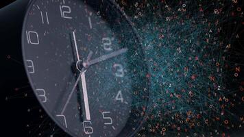 Time Lapse of Watch Clock Showing Time Passing By Fast in Moving Countdown video
