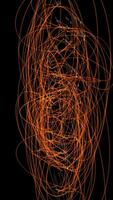Mesmerizing Abstract Light Trails on a Deep Black Background for Enhanced Contrast video