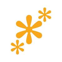 Flower flat icon isolated on white background for your web and mobile app design. Design elements illustration logo with nature theme. design elements with nature theme vector
