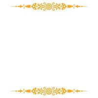 Decorative frame with floral ornament. Border illustration for your design. Mandala border ornamental design element. Illustration of religious ornaments for many purposes. vector