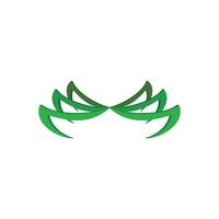 Green leaf ecology nature element icon. Green leaf ecology symbol. Design elements illustration logo with nature theme. Eps 10 flat format. design elements with a logo nature theme vector