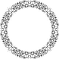 black contour square gothic ornament. Medieval European rectangle, border. Classic pattern of the Germans, Angles, Saxons, Franks. vector