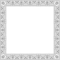 square black contour border, frame, Pompeii. Rectangle Neopolitan ornament. Art of Ancient Rome. Template for stained glass vector