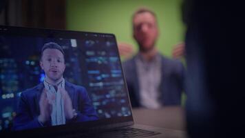 Engaging Professional Presentation Utilizing a Lively Green Screen Background video