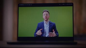 Delivering a Professional Presentation using a Green Screen Setup for Enhanced Engagement video