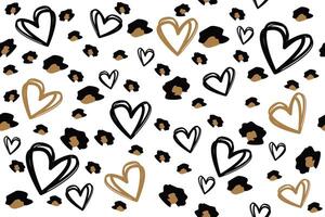 heart set for love and hart day or banner vector