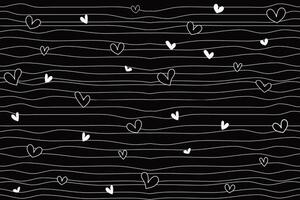 seamless pattern. Simple repeating texture with cute hearts. Stylish repeat hipster texture. vector