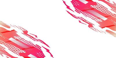 Sport Cover, Banner, or Poster Design with Colorful Gradient Brush Strokes. Grunge Background with Halftone Effect vector