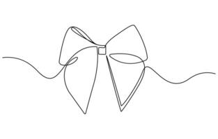 Christmas and birthday present wrap in simple linear style vector