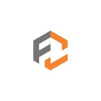 Modern creative unique letter CF FC logo initial based Monogram icon . vector