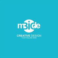 logo big mode initial with creartive illustration vector