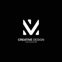 logo sm initial icon with creative illustration vector