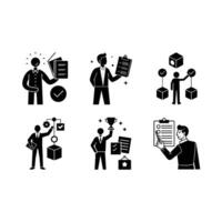 and Linocut Silhouette Design for Creative Projects vector