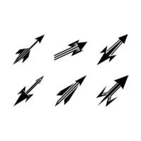 Fast Arrow Icon - and Linocut Silhouette Design vector