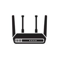 router icon, Wifi router isolated background vector