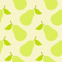 seamless pattern with pears vector
