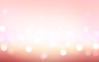 Soft Pink Bokeh with Warm Light. Blurred Light Sparkles on Gradient Background, Background decoration vector