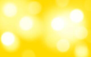Bright Yellow Bokeh Background with Radiant Light. Vibrant Abstract Glow for Cheerful Visuals, Background decoration vector