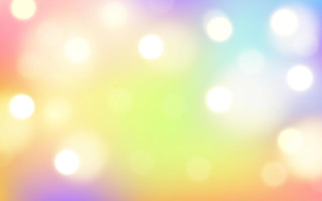 Colorful Pastel Bokeh Background with Soft Gradient. Whimsical and Dreamy Abstract Light Effect, Background decoration