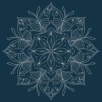 a black design with a pattern of a flower. vector