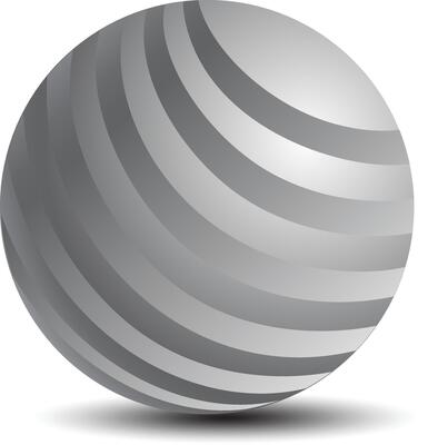 globe with spiral pattern