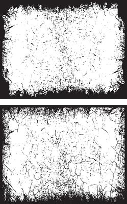 Vintage Grunge Border Frames Collection, Distressed and Jagged Rectangular Frames for Edgy and Dynamic Visual Projects set,