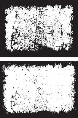 Vintage Grunge Border Frames Collection, Distressed and Jagged Rectangular Frames for Edgy and Dynamic Visual Projects set,