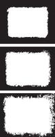 A set of Dynamic Grunge Frame Collection Distressed Rectangular Frames with Rough vector