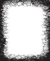 Rugged Elegance Distressed and Cracked Grunge Photo Frame with Rough Textured Edges and a Blank Center for Personalized Artistic Expression, grunge frame vector