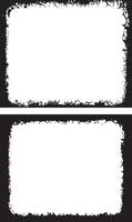 Grunge Border Frames bundle, Distressed and Jagged Rectangular Frames set for Artistic and Edgy Visual Projects vector
