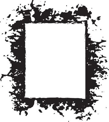 Vintage of grungy border, A Bold Grunge Photo Frame with Dynamic Halftone Patterns and Splattered Ink Borders for Modern Art Displays photo frame