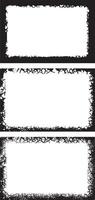 Grunge Border Frames bundle, Distressed and Jagged Rectangular Frames set for Artistic and Edgy Visual Projects vector